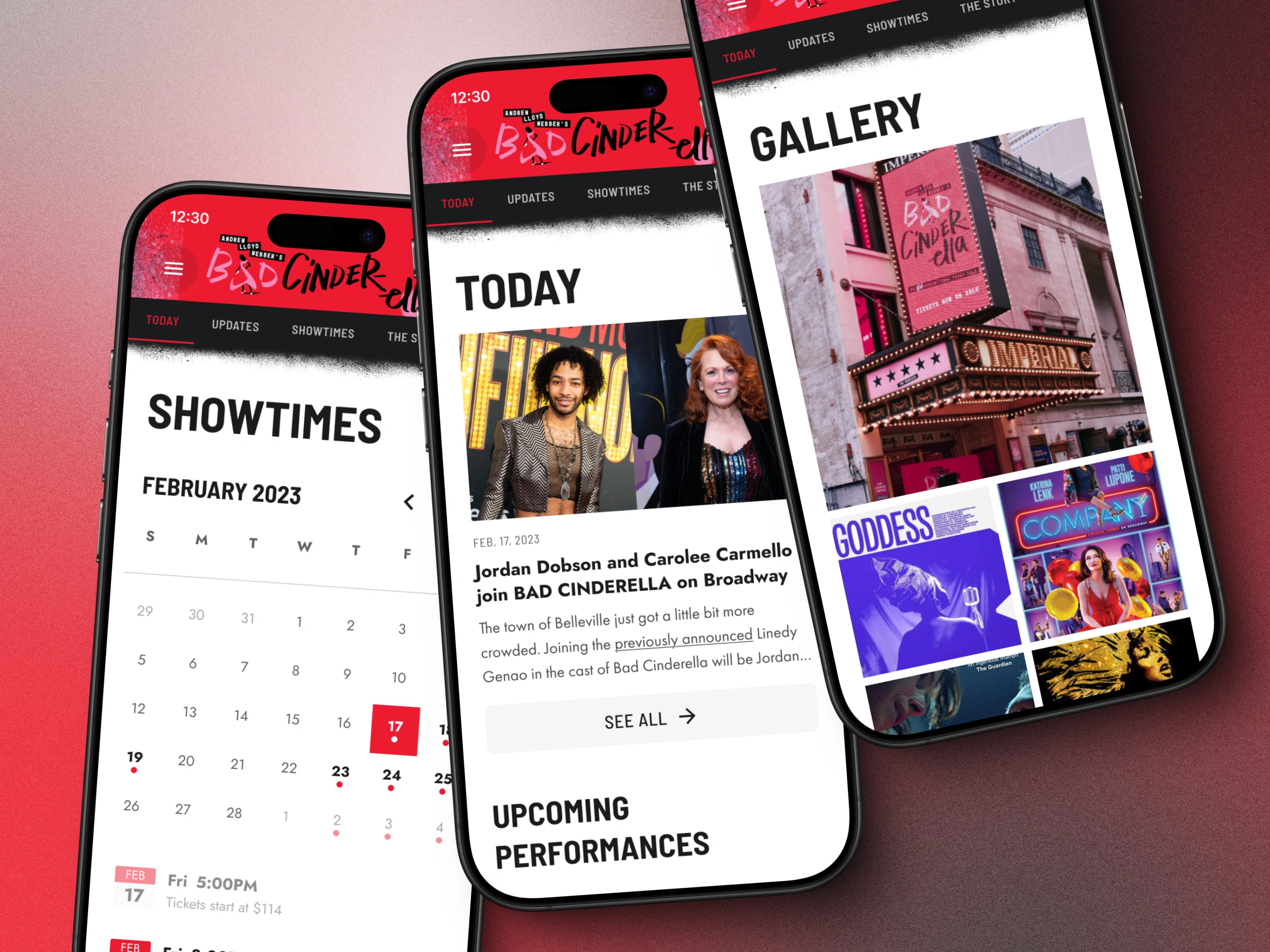 No Guarantees — Web Redesign & Broadway Companion App